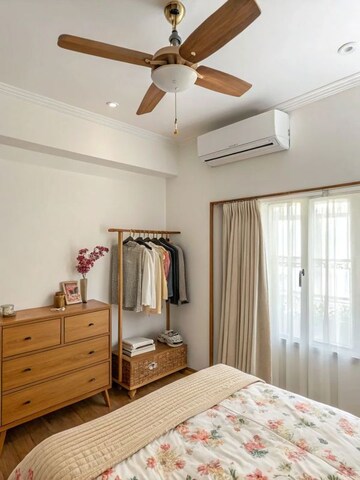 Bedroom in 2 BHK Apartment at Lodha Allura, Worli – for Rent