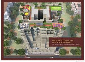 Terrace in 1 BHK Apartment at Raj One, Kandivali West – for Sale