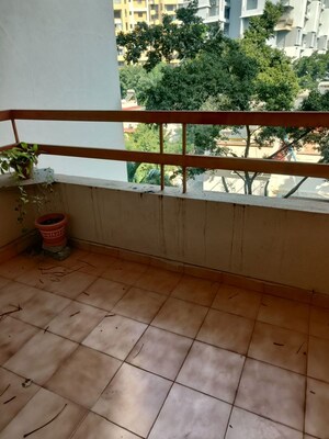 Balcony in 2 BHK Apartment at Sonigara Omega Paradise, Wakad – for Rent