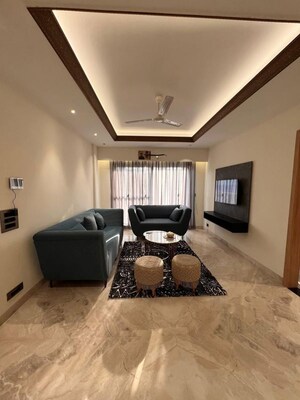 Living Room in 3 BHK Apartment at Saket – for Rent