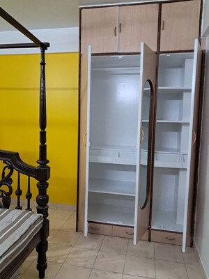 Staircase in 2 BHK Apartment at Supriya Towers, Aundh – for Rent