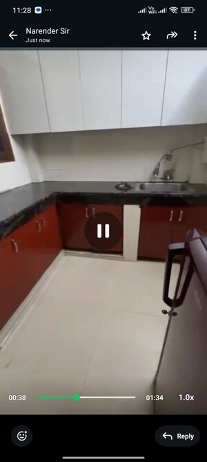 Kitchen in 2 BHK Builder Floor at Eros Rosewood Villas, Sector 50 – for Rent