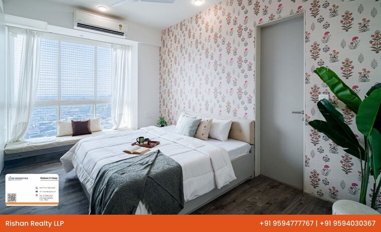Bedroom, nahar-barberry-bryony 3 Bedroom 2550 Sq.Ft. Apartment In Chandivali Mumbai 9801526
