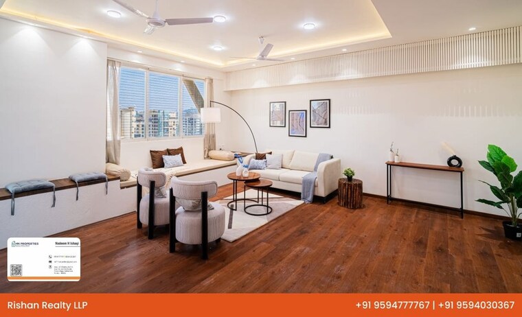 Living Room, nahar-barberry-bryony 3 Bedroom 2550 Sq.Ft. Apartment In Chandivali Mumbai 9801526