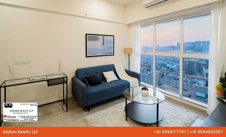 Living Room, lnt-veridian 1 Bedroom 382 Sq.Ft. Apartment In Powai Mumbai 9801540