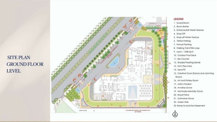 Master Plan, landmark-skyvue 4 Bedroom 3930 Sq.Ft. Apartment In Sector 103 Gurgaon 9801833