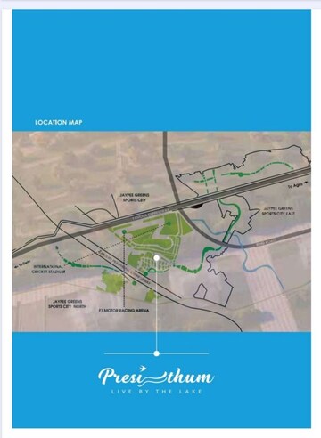 3 BHK Apartment – Map Location View at Presithum, Sector 25 Yamuna Expressway - for Sale