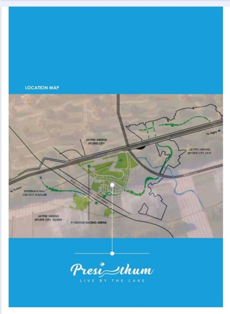 Map Location, presithum 3 Bedroom 1440 Sq.Ft. Apartment In Sector 25 Yamuna Expressway Greater Noida 9801872