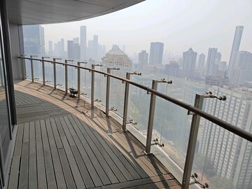 Balcony in 3 BHK Apartment at Lodha World Crest, Worli – for Rent