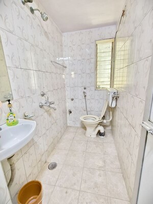 Bathroom in 1 BHK Apartment at Gokuldham Complex, Goregaon East – for Rent