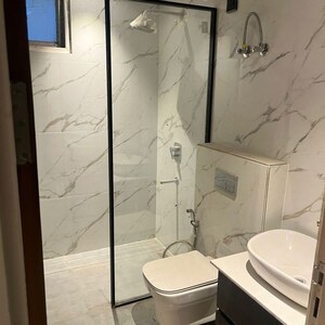 Bathroom in 3 BHK Apartment at The Ananta Aspire, High Ground – for Rent