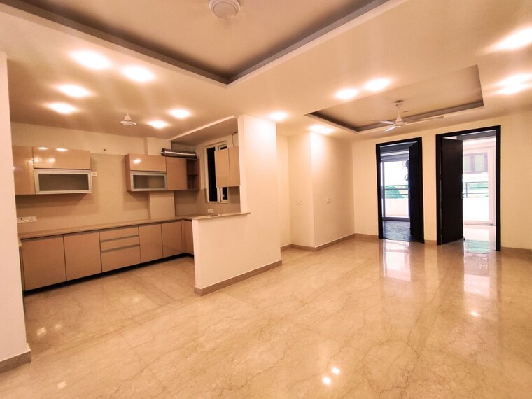 Kitchen, sushant lok i 3 Bedroom 1935 Sq.Ft. Apartment In Sushant Lok I Gurgaon 9801988