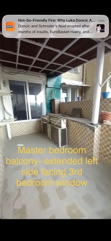 Master Bedroom in 2 BHK Apartment at Amrapali Silicon City, Sector 76 – for Rent