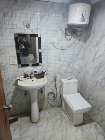 Bathroom in 1 BHK Apartment at Bisrakh Jalalpur – for Rent