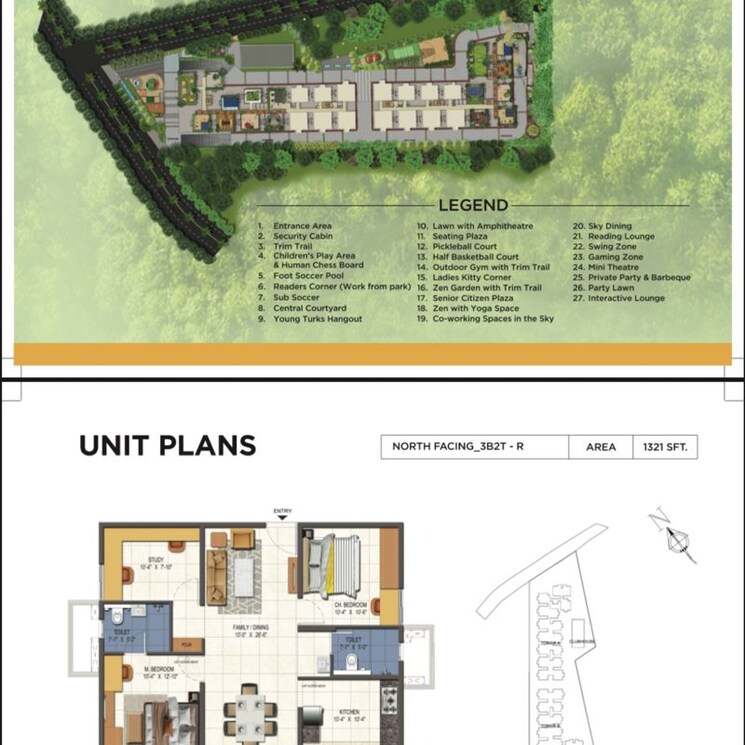 Master Plan, nizampet 3 Bedroom 1399 Sq.Ft. Apartment In Nizampet Hyderabad 9802701