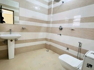 Bathroom in 3 BHK Builder Floor at Chattarpur – for Rent