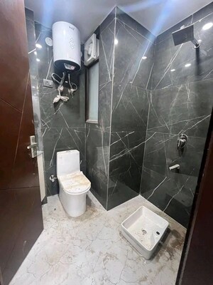 Bathroom in 3 BHK Builder Floor at Chattarpur – for Rent