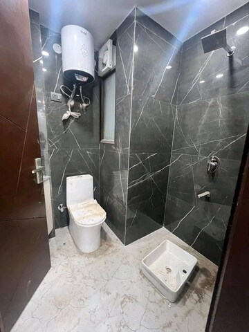 Bathroom in 3 BHK Builder Floor at Chattarpur – for Rent