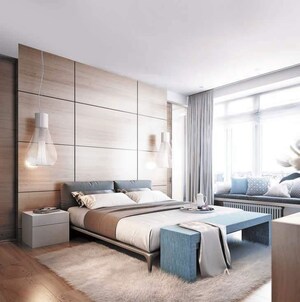 Bedroom in 1 BHK Apartment at Blue Ozone Residency, Dahisar West – for Sale