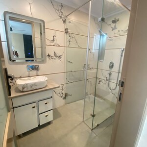 Bathroom in 4 BHK Builder Floor at Dwarka – for Rent