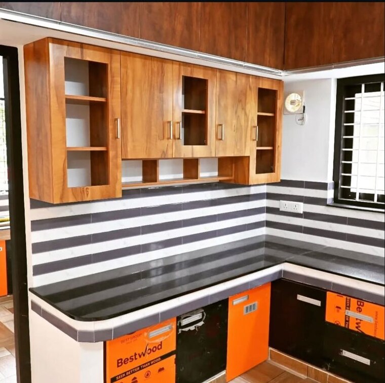 Kitchen, ottapalam 3 Bedroom 1200 Sq.Ft. Villa In Ottapalam Palakkad 9803741