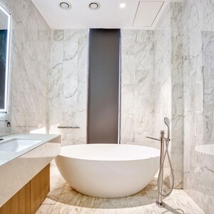 Bathroom in 4 BHK Apartment at Provenance Four Seasons Private Residences, Upper Worli – for Rent