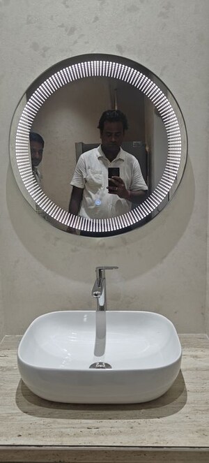 Bathroom in 2 BHK Apartment at Dev Leo Tower, Oshiwara – for Rent