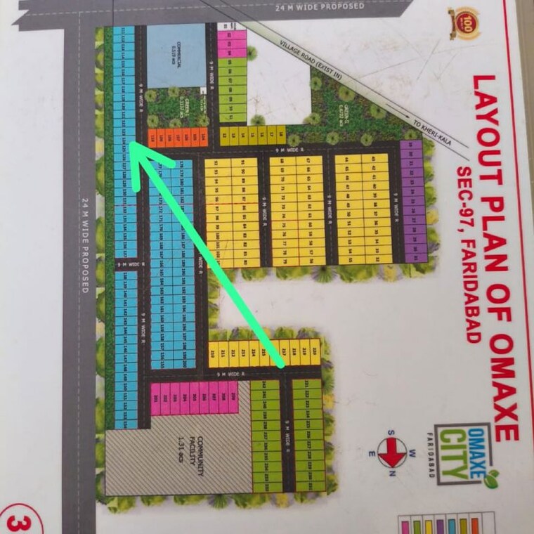 Master Plan, omaxe-city-omaxe-heights  123 Sq.Yd. Plot In Mangar Faridabad 9804464