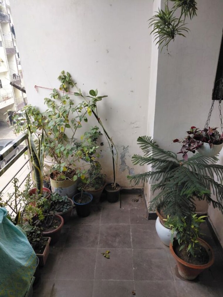 Balcony, shri-devaji-residency 2 Bedroom 1000 Sq.Ft. Builder Floor In Dhakoli Zirakpur 9804938