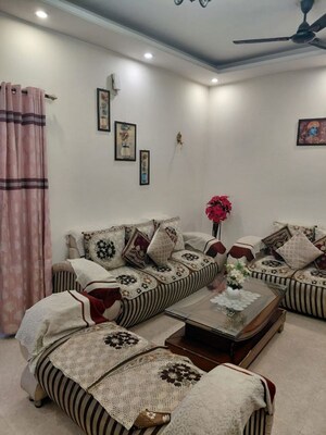 Living Room in 2 BHK Builder Floor at Shri Devaji Residency, Dhakoli – for Rent