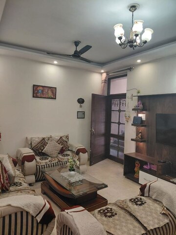 Living Room in 2 BHK Builder Floor at Shri Devaji Residency, Dhakoli – for Rent