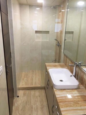 Bathroom in 4 BHK Apartment at Golden Rock, Bandra West – for Rent