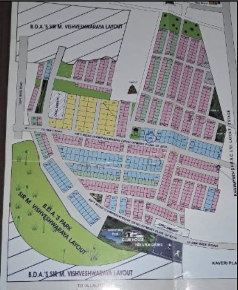 Map Location, jnana ganga nagar  2400 Sq.Ft. Plot In Jnana Ganga Nagar Bangalore 9800860