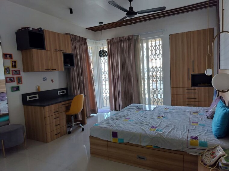 Bedroom, metro-jazz 4 Bedroom 3000 Sq.Ft. Apartment In Baner Pune 9805710
