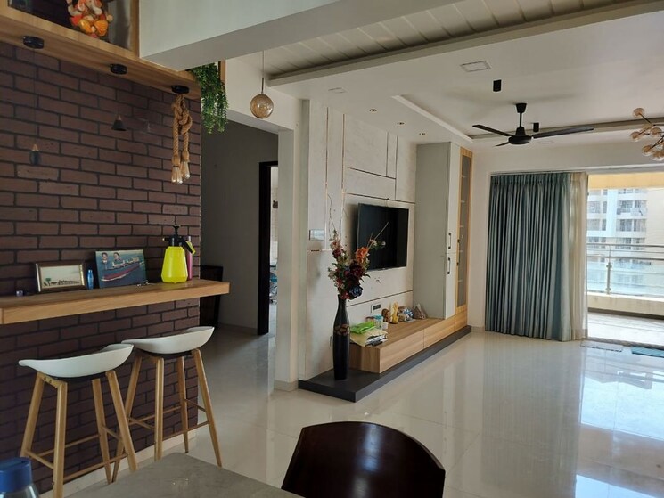 Living Room, metro-jazz 4 Bedroom 3000 Sq.Ft. Apartment In Baner Pune 9805710
