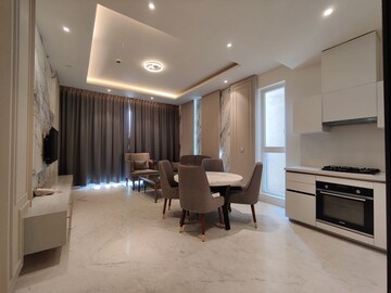 Living Room in 1 BHK Apartment at Bhartiya City Leela Residences, Thanisandra Main Road – for Rent