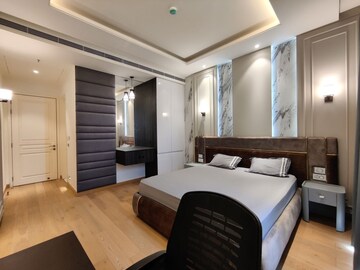 Living Room in 1 BHK Apartment at Bhartiya City Leela Residences, Thanisandra Main Road – for Rent