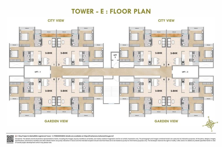 Floor Plan, starwing-i-stay 1 Bedroom 406 Sq.Ft. Apartment In Andheri East Mumbai 9805976