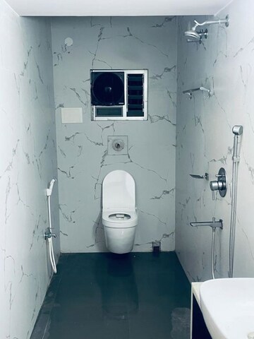 Bathroom in 3 BHK Apartment at Lokenath Tower, Narayanpur – for Rent