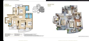 Floor Plan in 2 BHK Apartment at Kashish Manor One, Sector 111 – for Sale