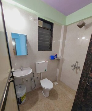 Bathroom in 1 BHK Apartment at Shree Laxmi Kailash Homes, Kalyan West – for Sale