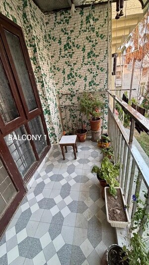 Balcony in 2 BHK Builder Floor at Green View Apartment Sector 15A, Sector 15a – for Rent