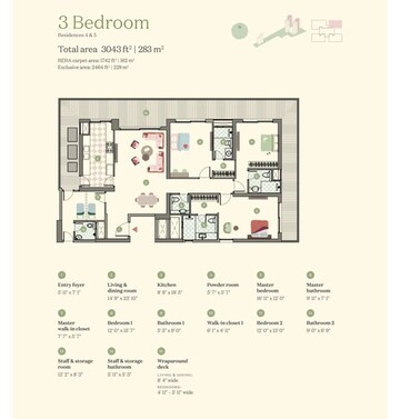 Floor Plan in 3 BHK Apartment at Max Estate 361, Sector 36a – for Sale
