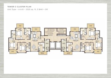 Floor Plan in 2 BHK Apartment at Kashish Manor One, Sector 111 – for Sale
