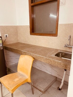 Living Room in 1 RK Independent House at Sector 35 – for Rent