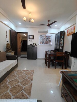 Living Room in 2 BHK Apartment at Lake Home, Powai – for Rent