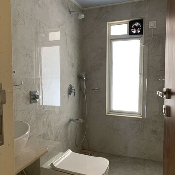 Bathroom in 3 BHK Apartment at Shraddha Elite, Poisar – for Rent