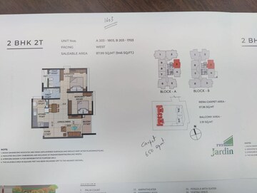 2 BHK Apartment For Sale in TVS Emerald Jardin, Singasandra
