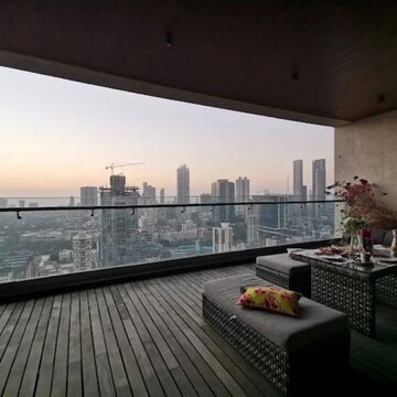 Balcony in 4 BHK Apartment at Avighna One Avighna Park, Currey Road – for Rent