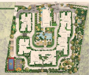 Master Plan in 4 BHK Apartment at Ramsons Trendsquares East Park Residences, Sarjapur Road – for Sale